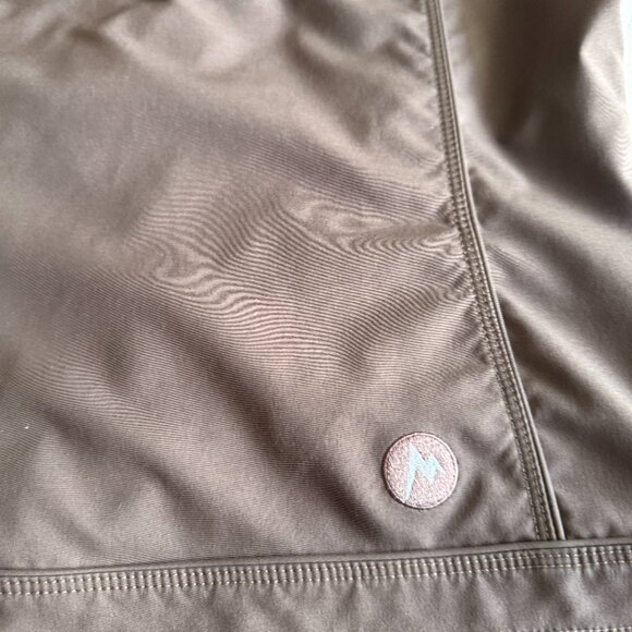 MARMOT Women's M Brown Full Zip Stand Collar Zip Pocket Hooded Jacket - Picture 10 of 17